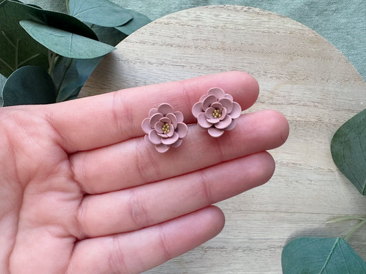 Blush Flower Stud