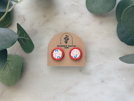 Alphabet Studs