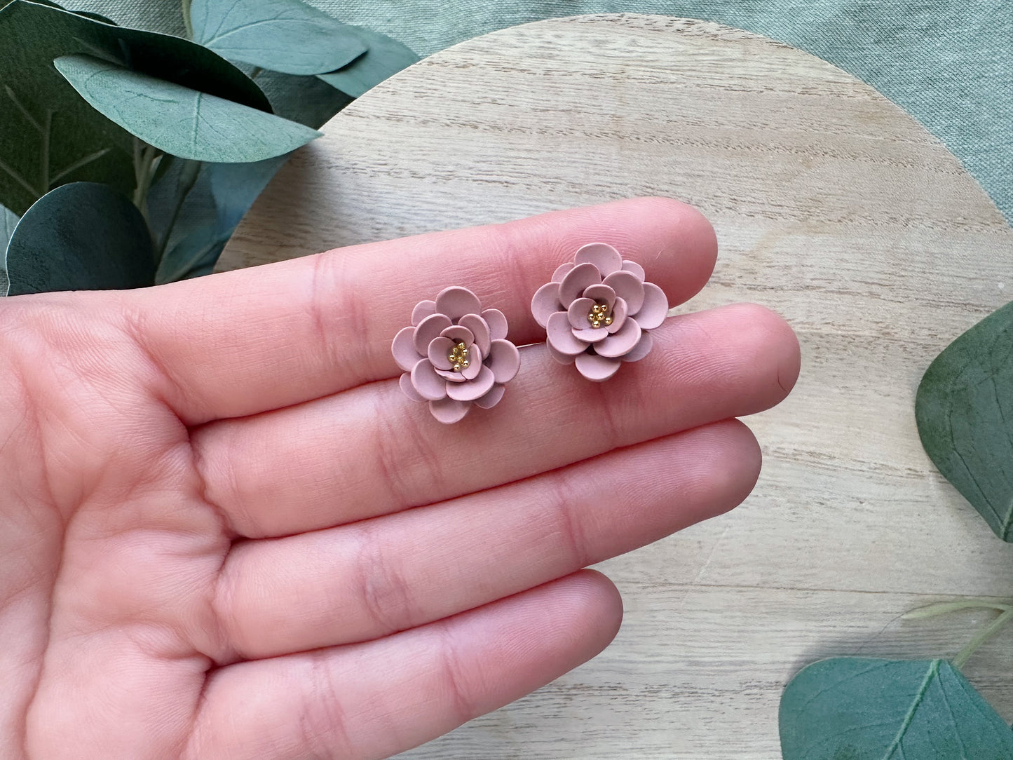 Blush Flower Stud