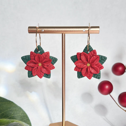 Poinsettia Hoops