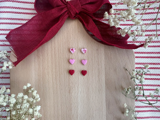 Mini Heart Stud Pack