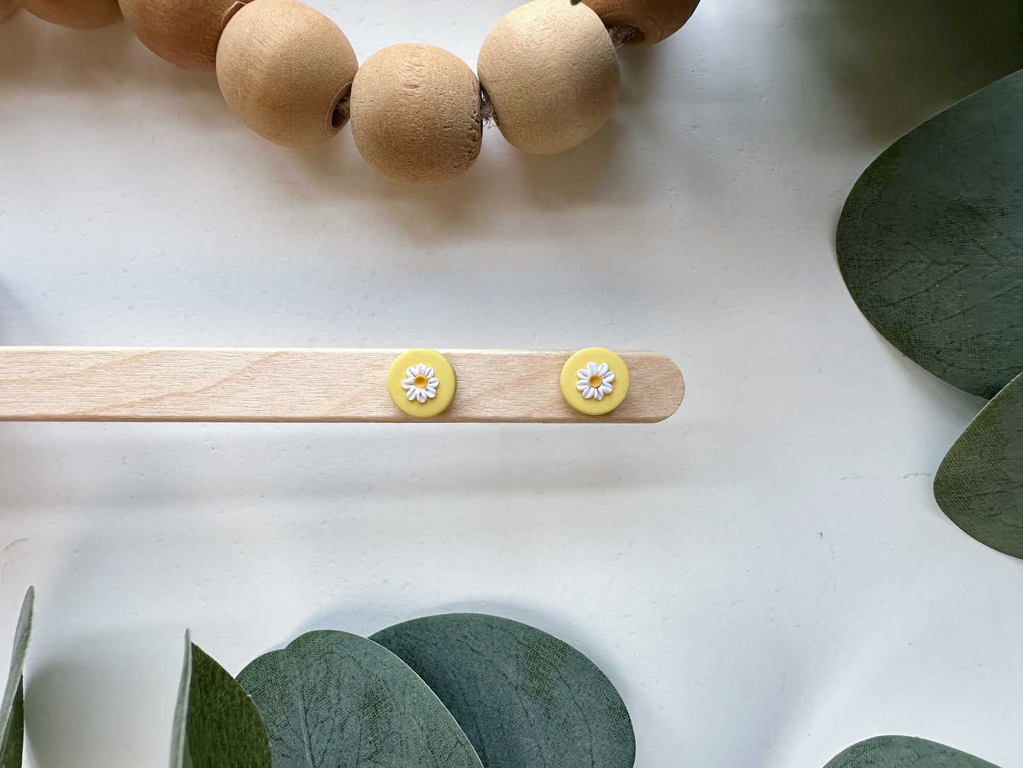 Mini Yellow Daisy Stud